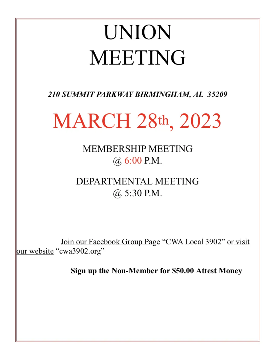 Membership meeting 