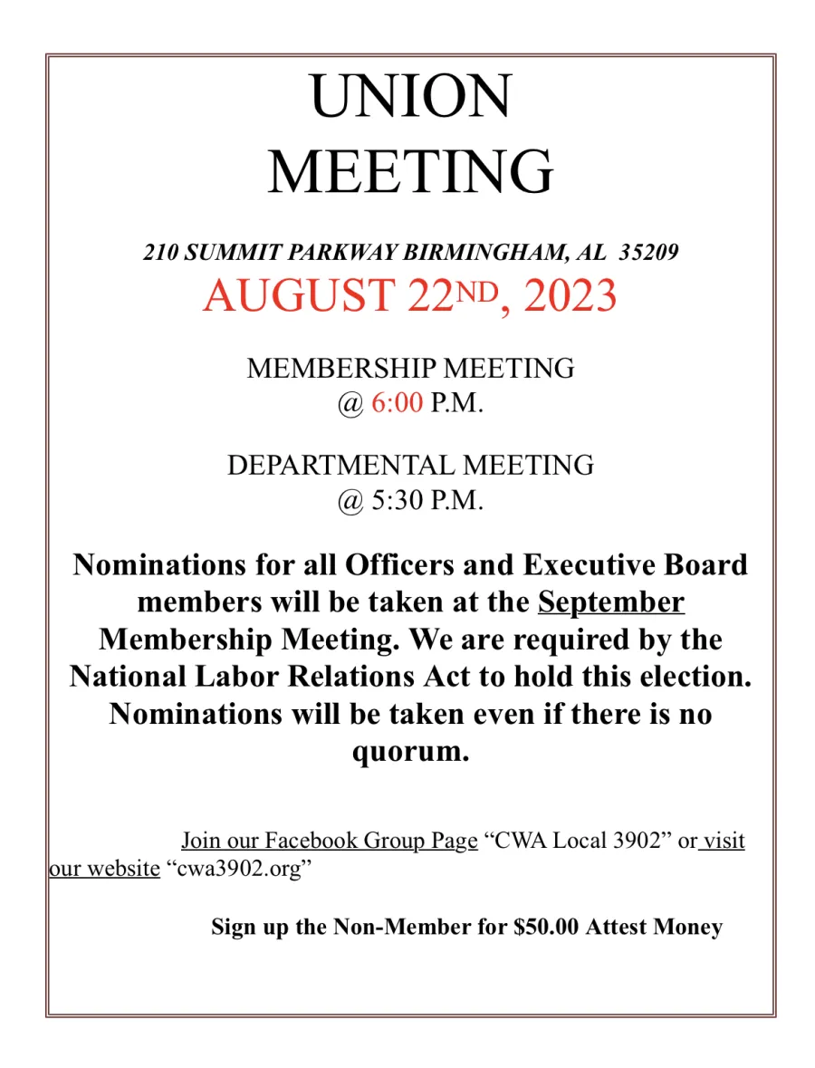 Membership meeting 