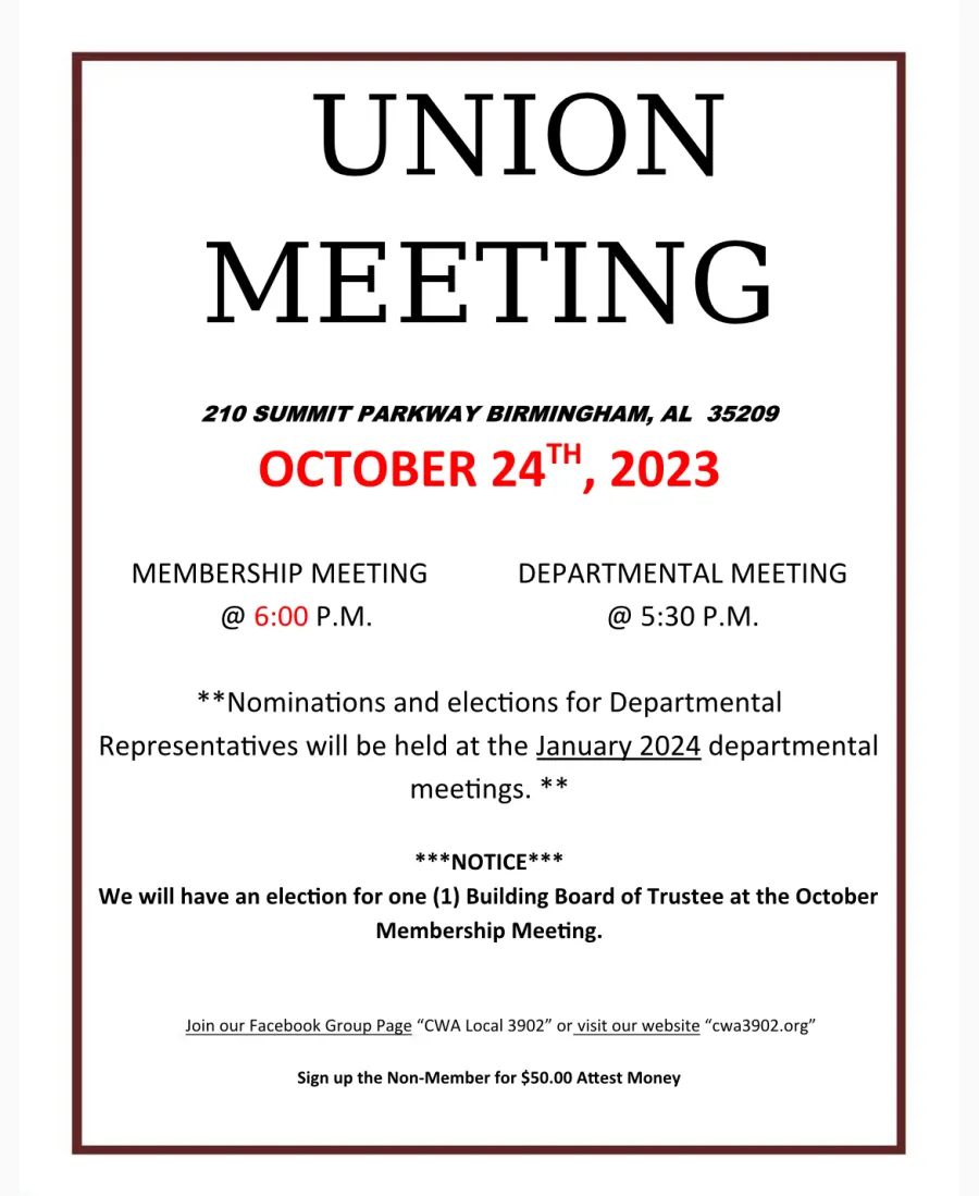 Membership meeting 